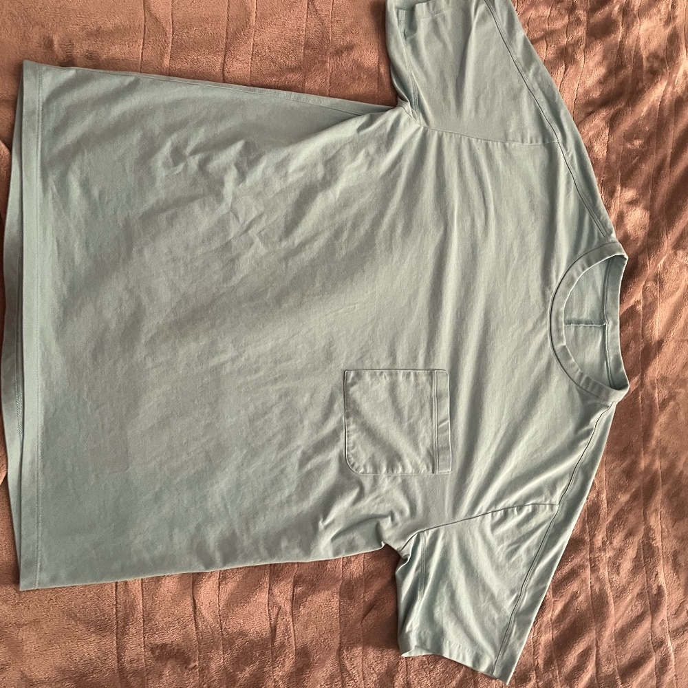 lululemon Seafoam Training Shirt with Pocket